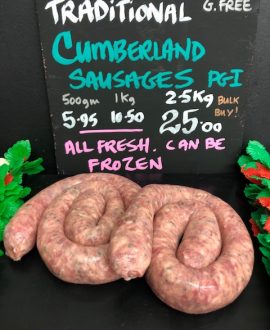 Traditional Cumberland Sausage PGI
