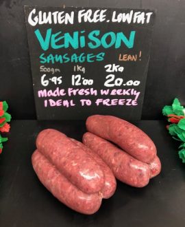 Venison Sausages
