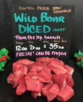 Diced Wild Boar Meat