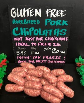 Lakeland Rare Breed Pork Chipolatas