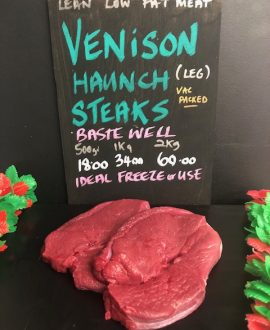Venison Haunch Steaks