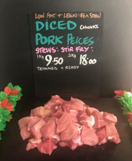 Rare Breed Diced Pork Pieces of Leg