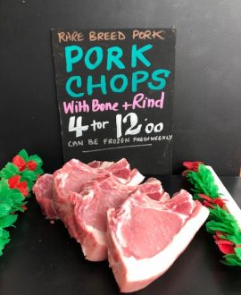 Rare Breed Pork Loin Chops