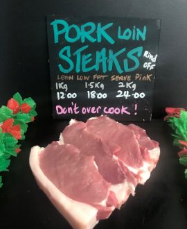 Rare Breed Pork Loin Rump Steaks