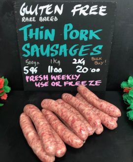 Lakeland Rare Breed Pork Thin Sausages
