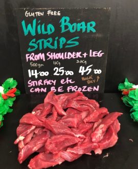 Wild Boar Leg Strips