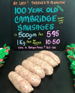 Cambridge Sausage