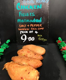 BBQ Chicken Fillets Marinaded
